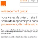 Soumettre son site internet à Orange